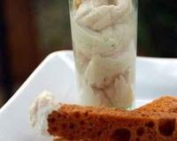 Verrine chantilly de foie gras & mouillettes au pain d'épices