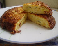 Flan de semoule et poireaux