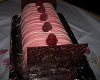 Une bûche bavaroise pour le réveillon de Noël.