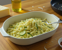 Mêli-mêlo de pâtes et courgettes