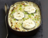 Gratin de céleri et de pommes de terre au Sainte-Maure de Touraine