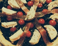 Tarte feuilletée blettes, chèvre et jambon de Parme