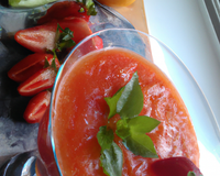Gaspacho de fraises