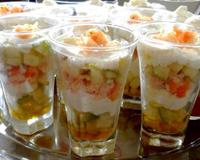 Recette fraîcheur pour l'été. La pomme apporte un petit goût sucré très agréable en bouche.