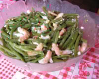 Salade de haricots verts aux crevettes