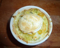 Flan de brocolis et de carottes au chèvre