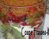 Coupe fraises-kiwi