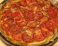Tarte à la tomate et à la moutarde