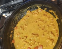 Émincé de poulet mariné au curry et vin blanc
