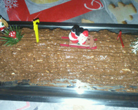 Bûche de Noël chocolat/noix