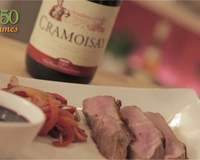 Magret de canard rôti et jus de sangria