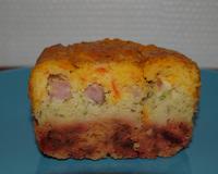 Un beau cake plein de couleurs, une bonne façcon de manger des légumes!