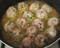 Tajine de boulettes de bœuf au riz