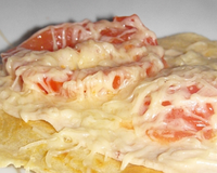 Pancakes au jambon de poulet