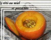 A la manière d'une pomme au four, ce kaki est cuit au four. Il garde ainsi toute sa saveur.