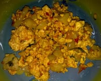 Carri œufs aux pommes de terre