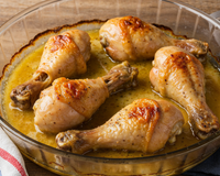 Pilons de poulet, miel et moutarde