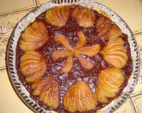 Tarte au chocolat et poires sans gluten