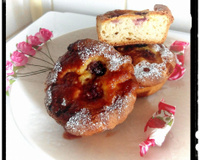 Tartelettes levées à la crème coco framboise