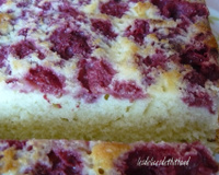 Gâteau au yaourt et aux framboises