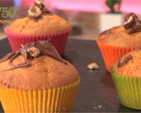 En croquant dans ces muffins, vous aurez la chance de découvrir un cœur fondant au Nutella.