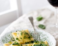 Raviolis aux pousses d’épinard et ricotta