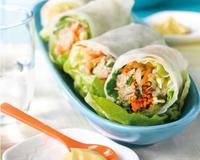 Une délicieuse recette de rouleaux de printemps accompagnés d'une sauce à base de gingembre, sauce soja et Mayonnaise de Dijon®. Idéale…