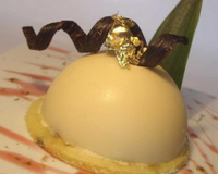 Sensation d'un tiramisu, ananas, passion, cacaotines coco et vanille