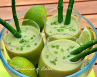 Gaspacho aux asperges et citron vert