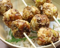 Boulettes de poulet sauce BBQ