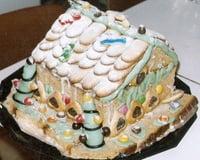 Maison en pain d'épices aux bonbons