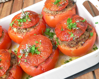 Tomates farcies au hachis de bœuf