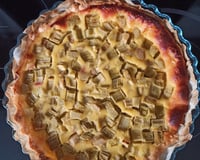 Tarte à la rhubarbe classique