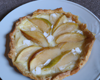 Tarte aux poires et au fromage blanc