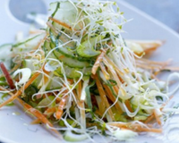 Salade de Concombre de France à l'asiatique