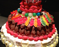 Pièce montée de bonbons