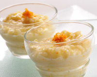 Riz au lait à l'orange et au safran