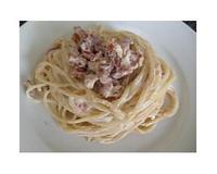 Voici une version des pâtes à la carbonara.