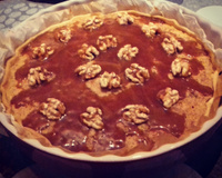 Tarte aux noix caramélisées