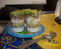 Tiramisu aux kiwis et au spéculoos