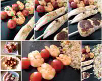 Trio de brochettes à la Plancha