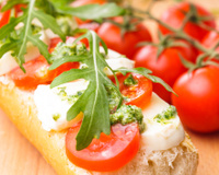 Tartine tomate et fromage
