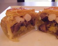 Petites tourtes à servir en entrée ou pour un repas léger accompagnées d'une salade