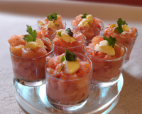 Verrines au saumon