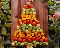 Plateau de fromages en sapin de Noël