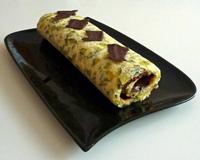 Je définirais ce gâteau roulé comme un peu de douceur dans un monde de brutes et en plus assez original.