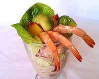 Cocktail de crevettes aux fruits de saison