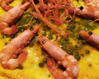 Œuf mimosa aux crevettes