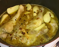 Cuisse de poulet au cidre