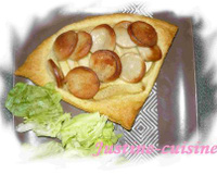 Feuilleté aux pommes et boudin blanc